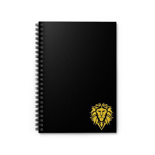 Spiral Notebook (ruled line) - Lion Logo