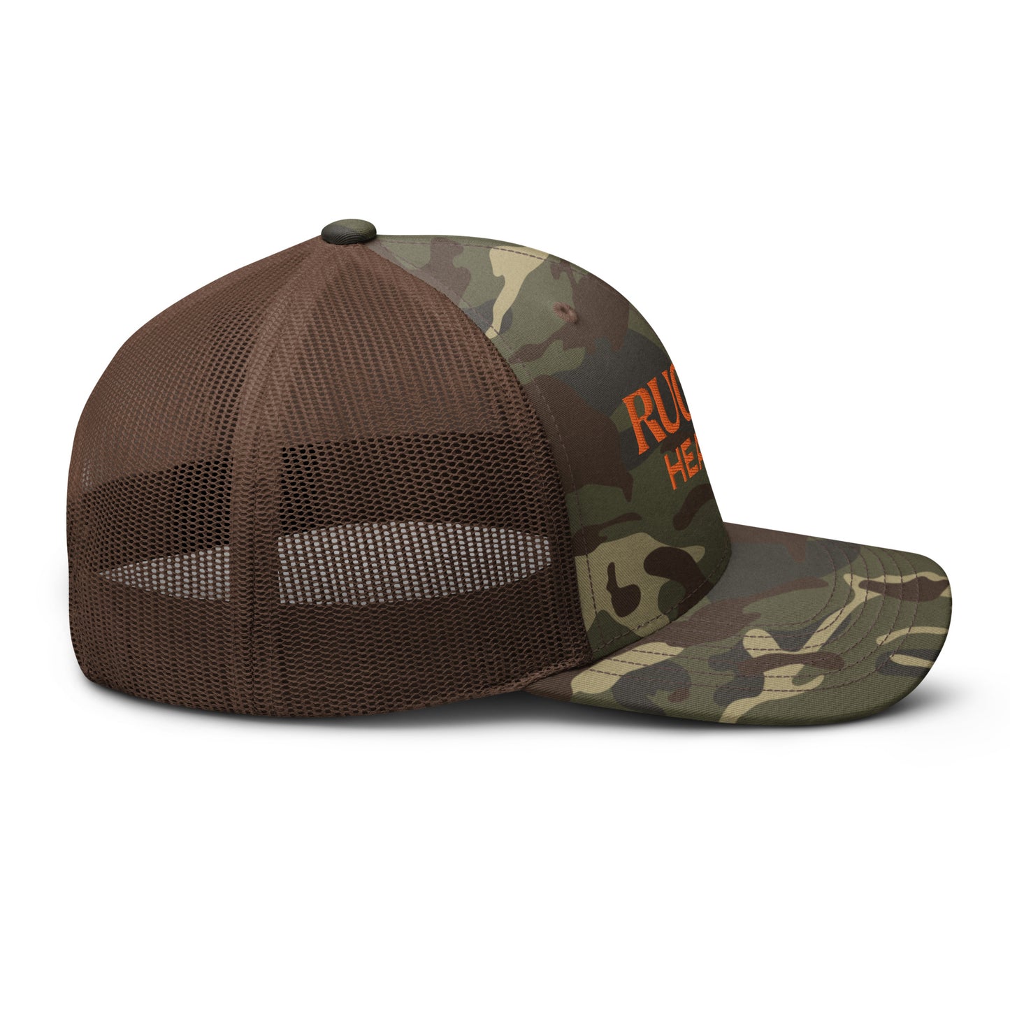 Camouflage trucker hat (orange) - Rugiet Health