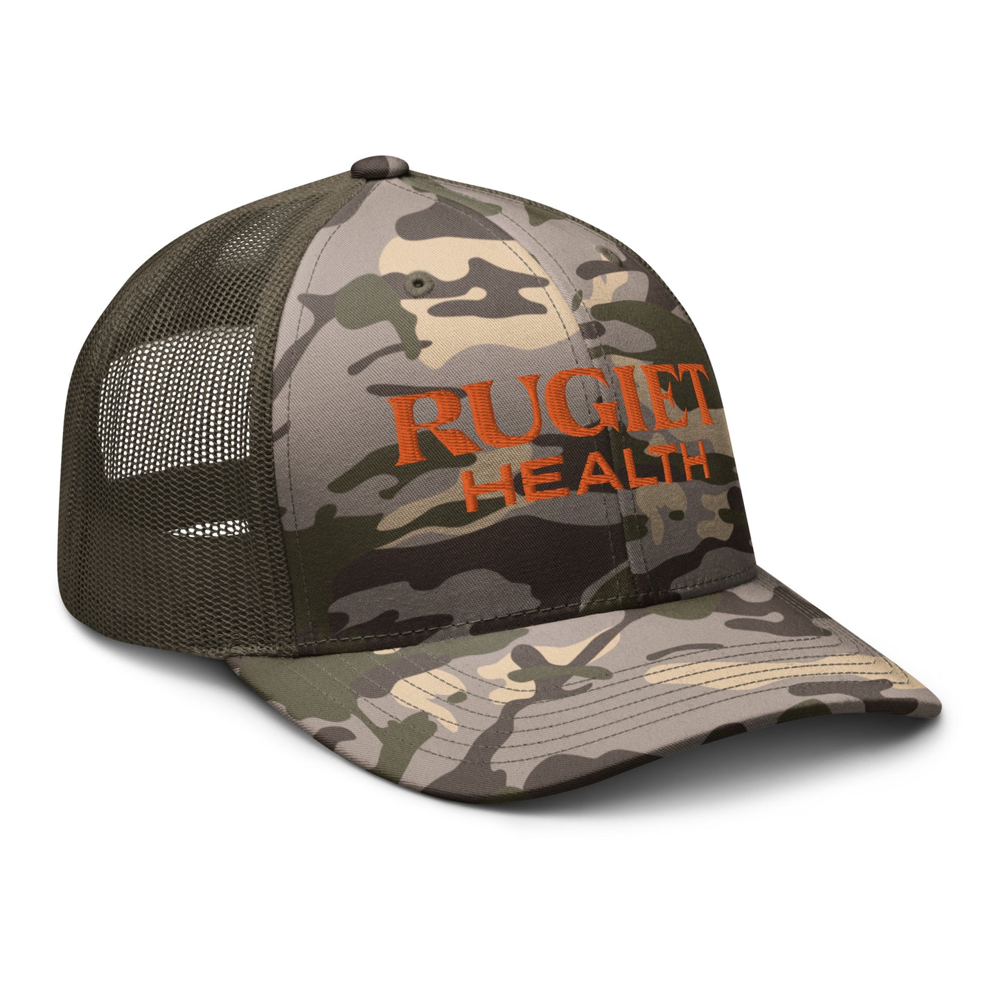 Camouflage trucker hat (orange) - Rugiet Health