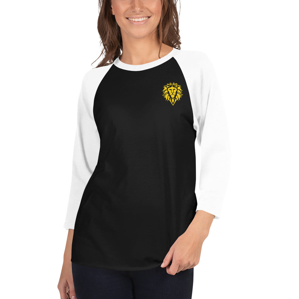 3/4 sleeve raglan shirt - Lion Logo
