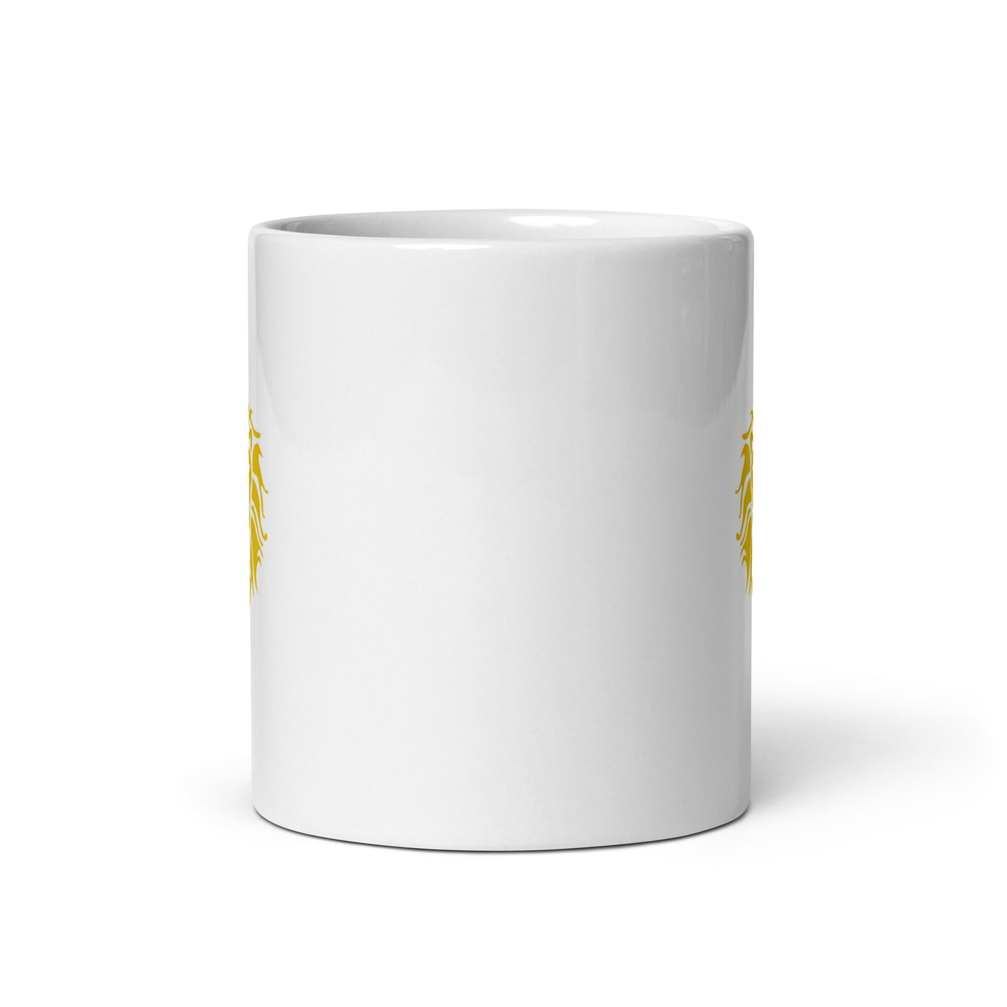 White glossy mug - Lion Logo
